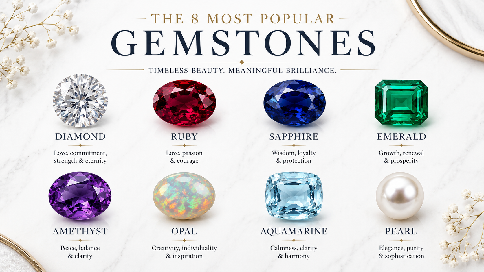 Most Popular Gemstones and Why They Are So Popular