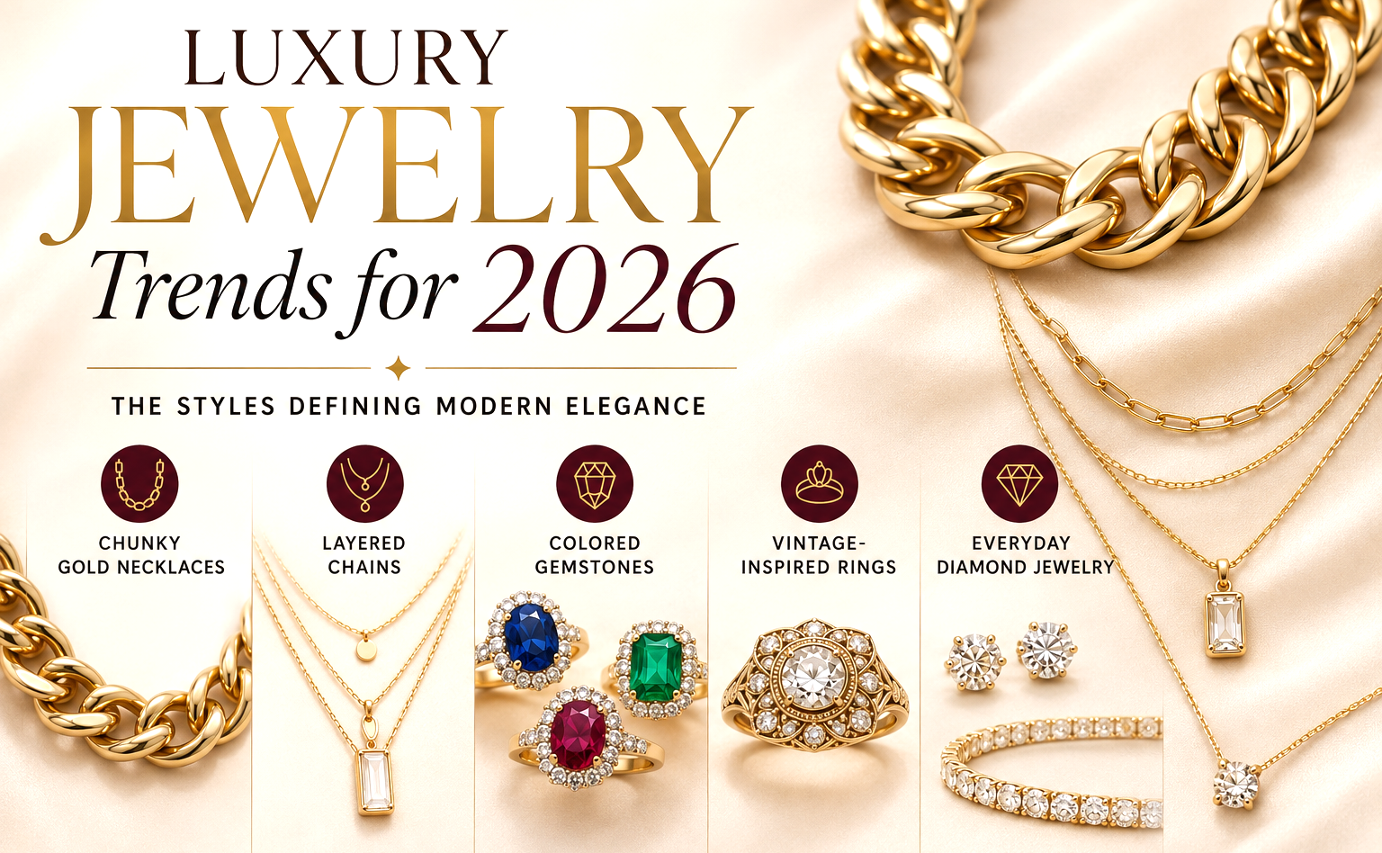 Luxury Jewelry Trends for 2026: The Styles Defining Modern Elegance