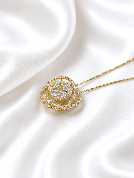 NO BRAND Lady Boss Diamond Necklace
