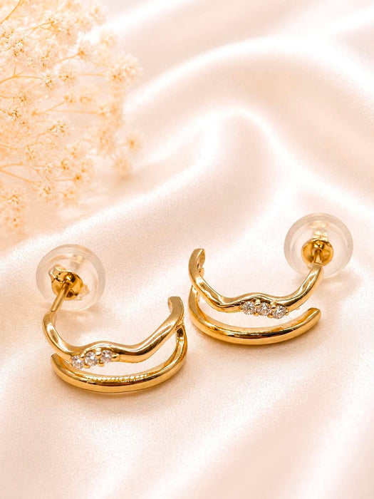 NO BRAND Diamond Earrings