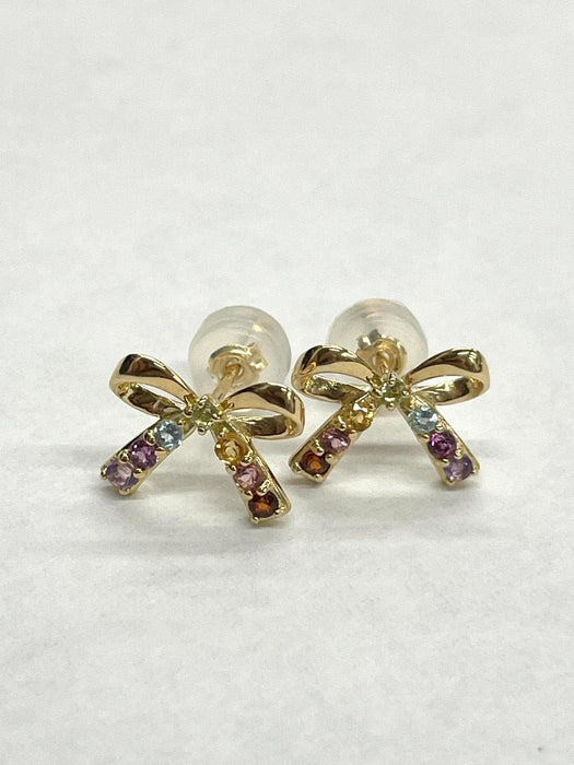 NO BRAND Ribbon Multicolor Stud Earrings