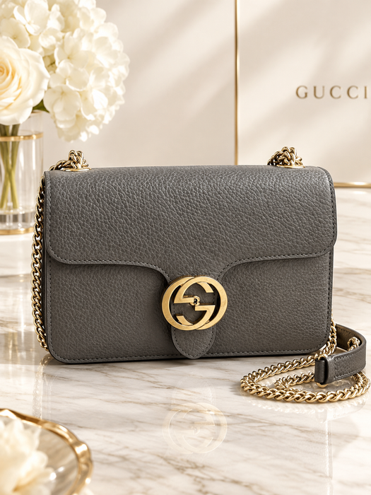GUCCI Interlocking Chain Shoulder Bag