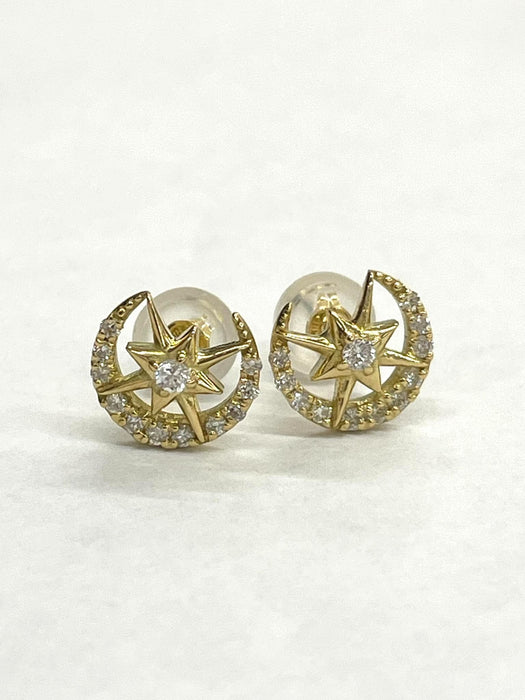 NO BRAND Diamond Stud Earrings