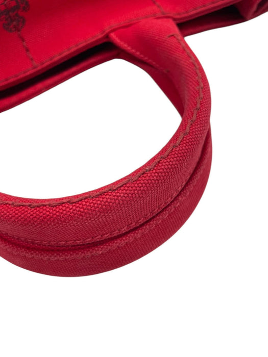 PRADA Canapa in Red Canvas 2-Way Bag