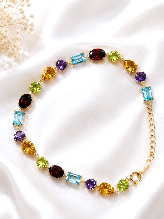 NO BRAND Multicolor Stone Bracelet