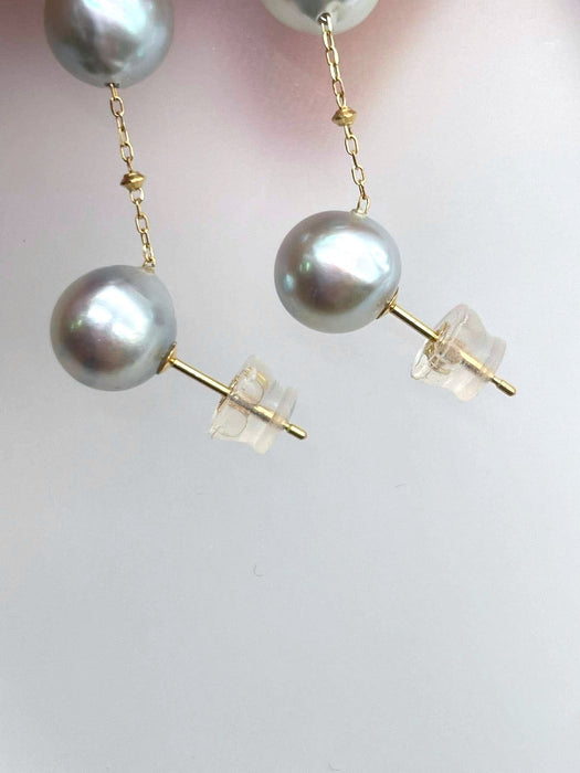 NO BRAND Akoya Pearl Dangling Earrings