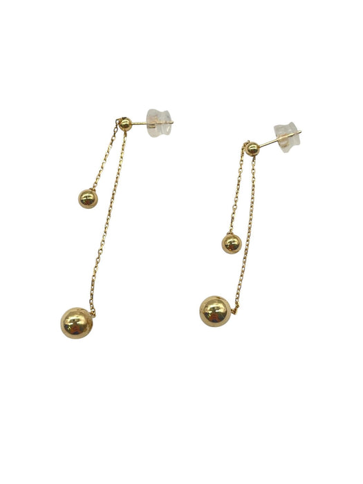 NO BRAND Round Ball Drop Earrings