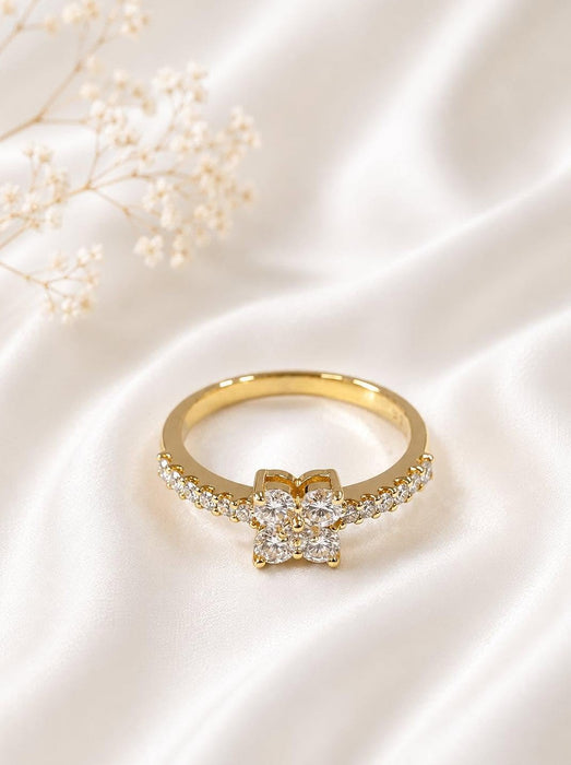 NO BRAND Clover Diamond Ring