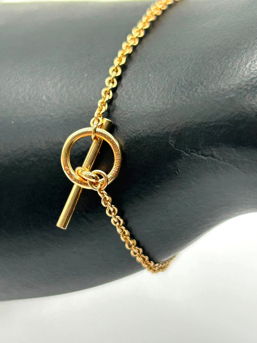 HERMES Vertige Coeur 1P Diamond Heart Bracelet
