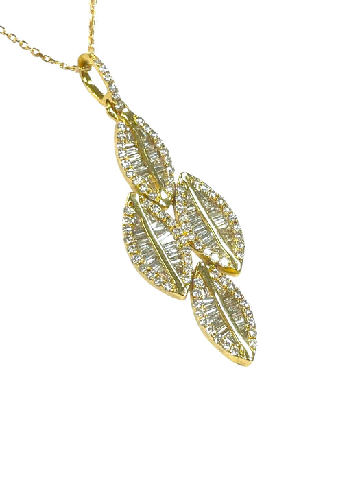 NO BRAND Lead Baguette Diamond Necklace