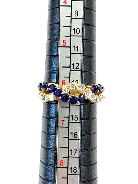 NO BRAND Sapphire & Diamond Ring