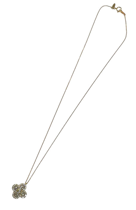 NO BRAND Clover Diamond Necklace