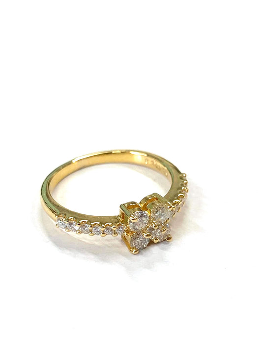 NO BRAND Clover Diamond Ring