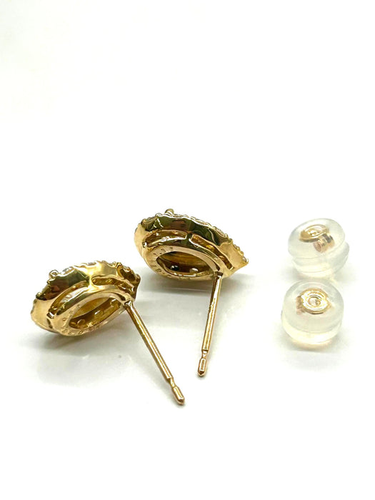 NO BRAND Pear Shape Diamond Earrings