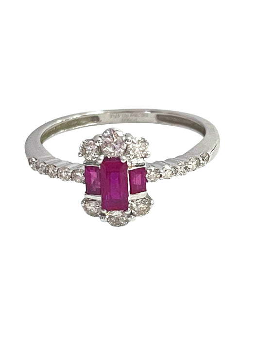 NO BRAND Ruby Diamond Ring