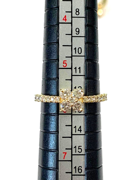 NO BRAND Clover Diamond Ring