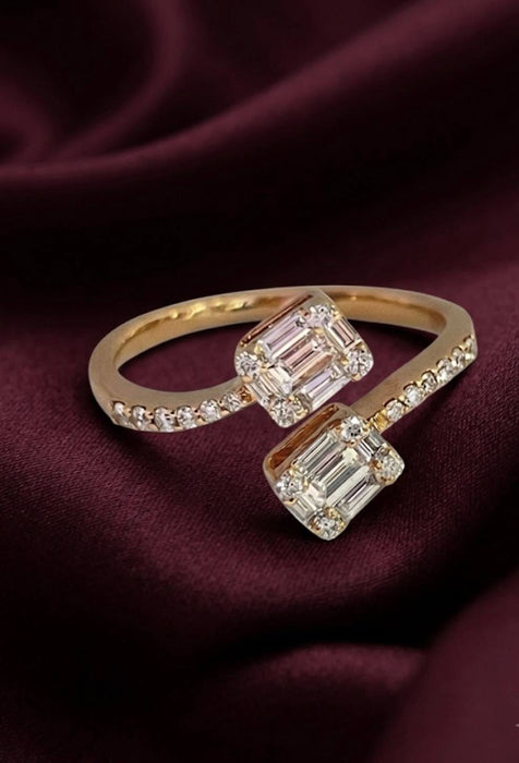 NO BRAND Bypass Diamond Ring