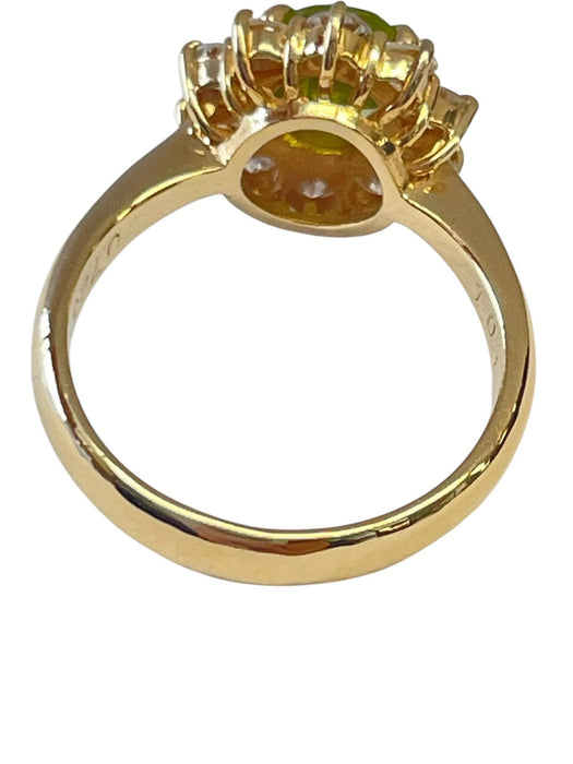 NO BRAND Peridot Diamond Ring