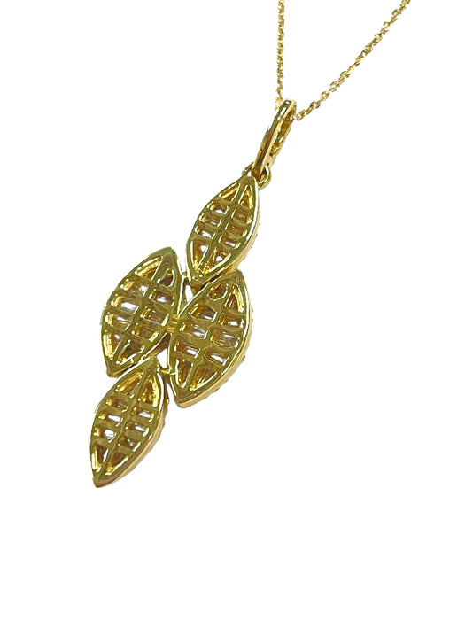 NO BRAND Lead Baguette Diamond Necklace