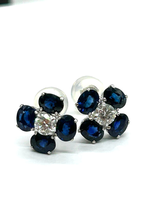 NO BRAND Clover Diamond Earrings