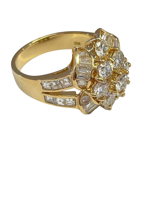 NO BRAND Cluster Diamond Ring