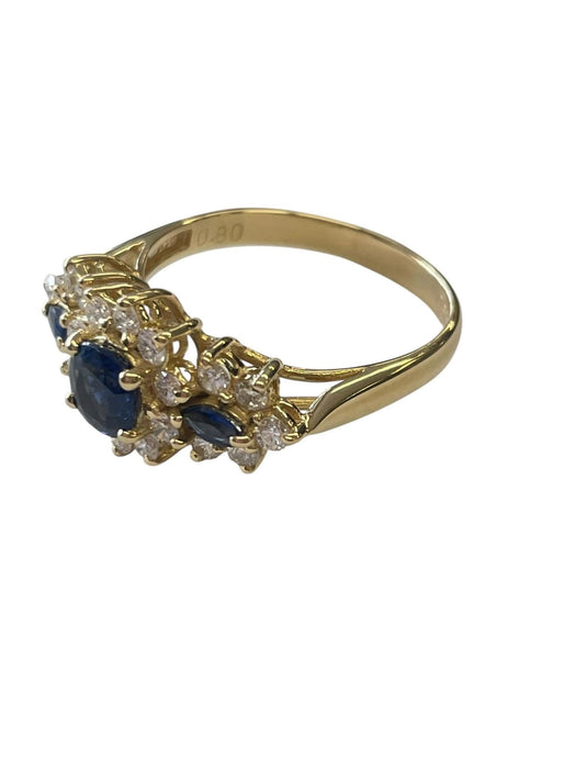NO BRAND Sapphire Diamond Ring