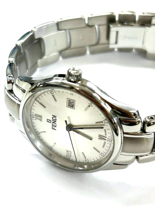 FENDI Round Face SS Clipper Watch