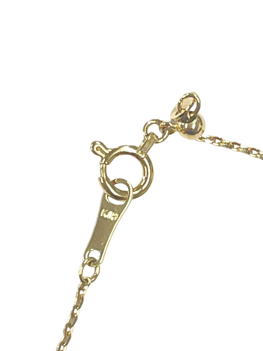NO BRAND Clover Diamond Necklace