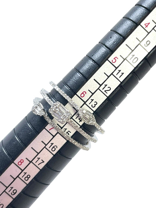 NO BRAND Layered Diamond Ring