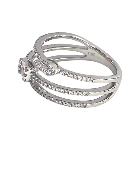 NO BRAND Layered Diamond Ring
