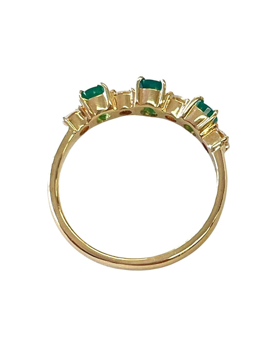 NO BRAND Emerald & Diamond Ring