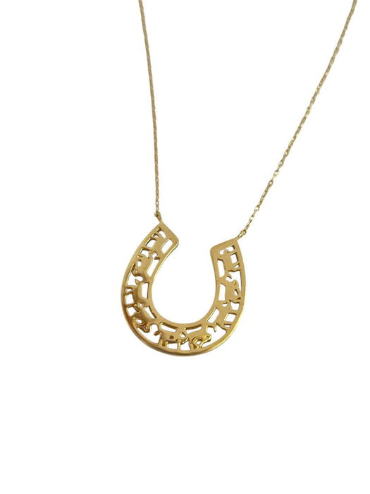 NO BRAND Horseshoe Gold Necklace
