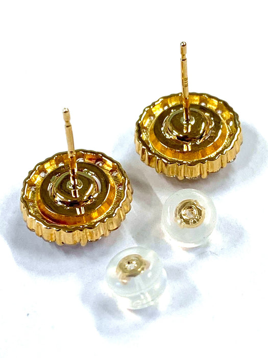 NO BRAND Cluster Diamond Stud Earrings