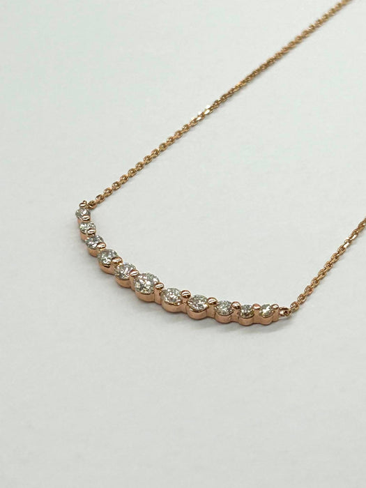 NO BRAND Smile 11P Diamond Necklace