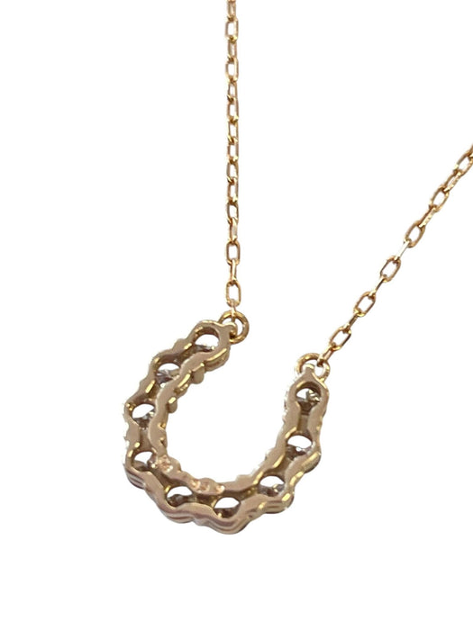 NO BRAND Horseshoe Diamond Necklace
