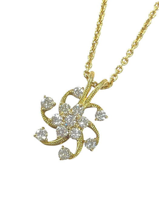 NO BRAND Rositas Cluster Diamond Necklace
