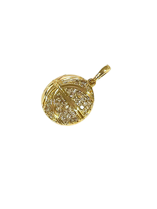 NO BRAND Basketball Diamond Top Pendant