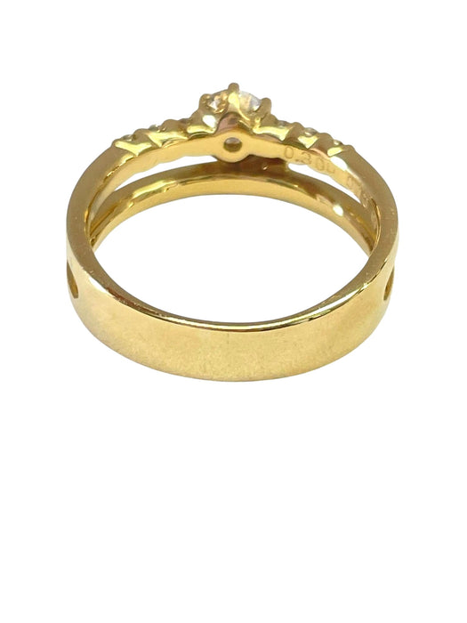 NO BRAND 2P Shaped Diamond Ring