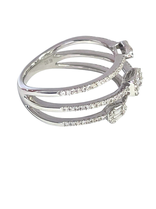 NO BRAND Layered Diamond Ring