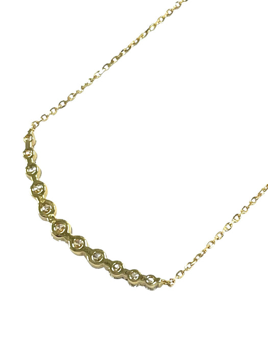 NO BRAND Smile Diamond Necklace