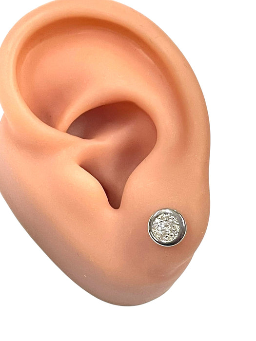 NO BRAND Round Cluster Stud Earrings