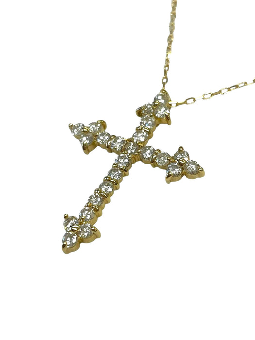 NO BRAND Cross Diamond Necklace