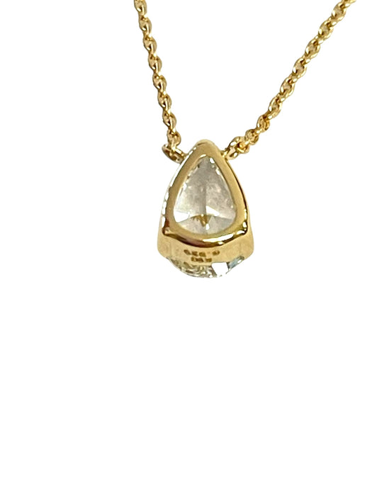 NO BRAND Pear Shape Diamond Necklace