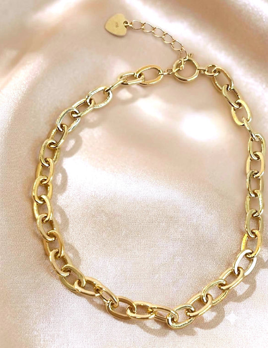 NO BRAND Rolo Link Chain Bracelet