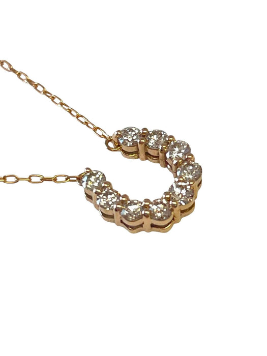 NO BRAND Horseshoe Diamond Necklace