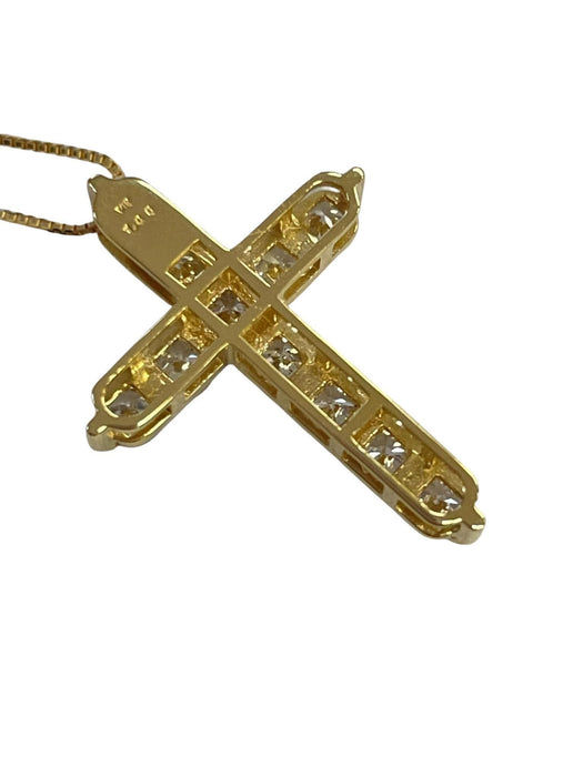 NO BRAND Cross Diamond Necklace