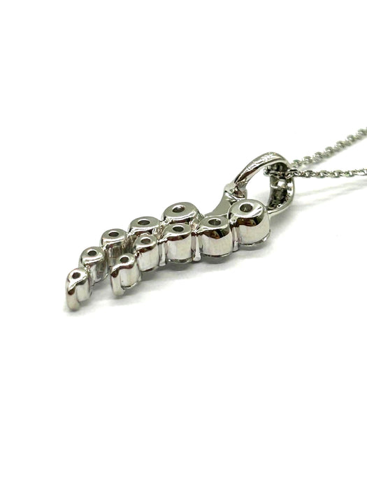 NO BRAND 10P Cluster Diamond Necklace