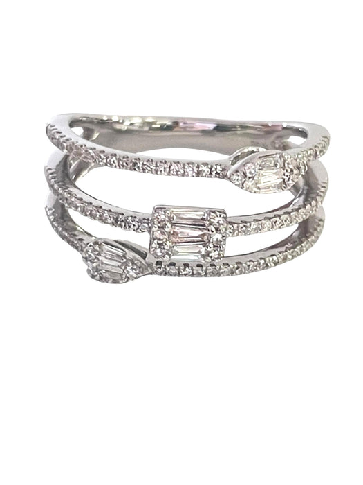 NO BRAND Layered Diamond Ring