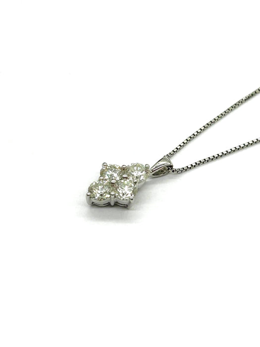 NO BRAND Clover Diamond Necklace