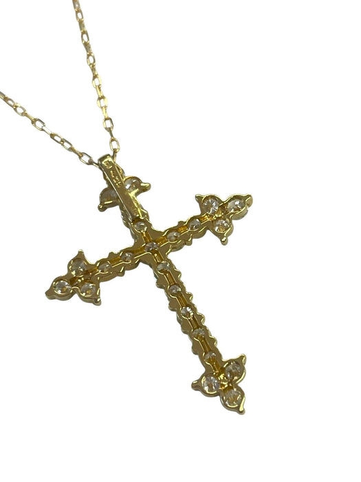 NO BRAND Cross Diamond Necklace